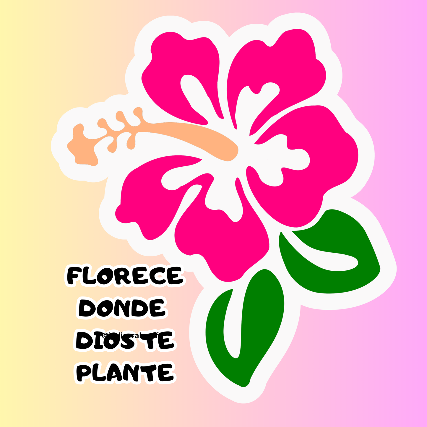 FLOR HAWAII STICKER